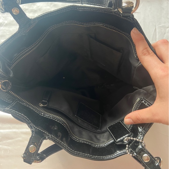 Coach Embossed Leather Tote - Picture 4 of 6